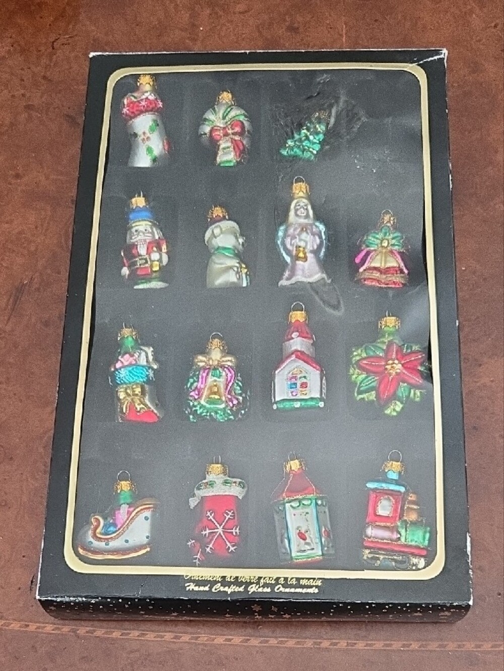 Set Of 15 VTG Exquisite Handcrafted Glass Ornaments Unique Treasures GUC🎄✨
